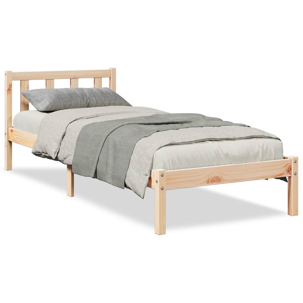 Bedframe extra lang zonder matras massief grenenhout 80x210 cm