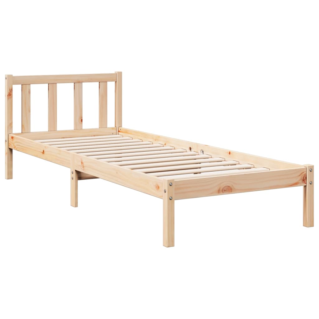 Bedframe extra lang zonder matras massief grenenhout 80x210 cm