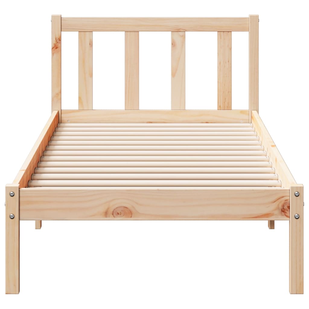 Bedframe extra lang zonder matras massief grenenhout 80x210 cm