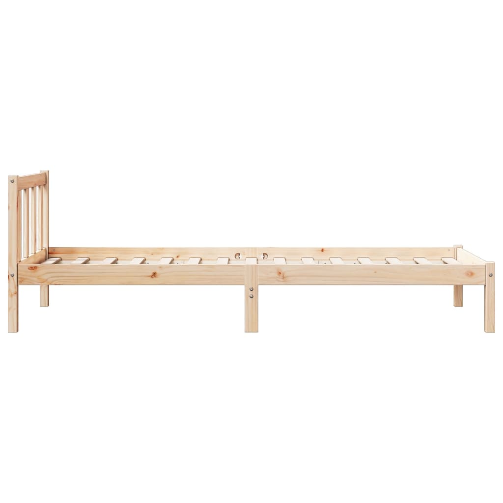 Bedframe extra lang zonder matras massief grenenhout 80x210 cm