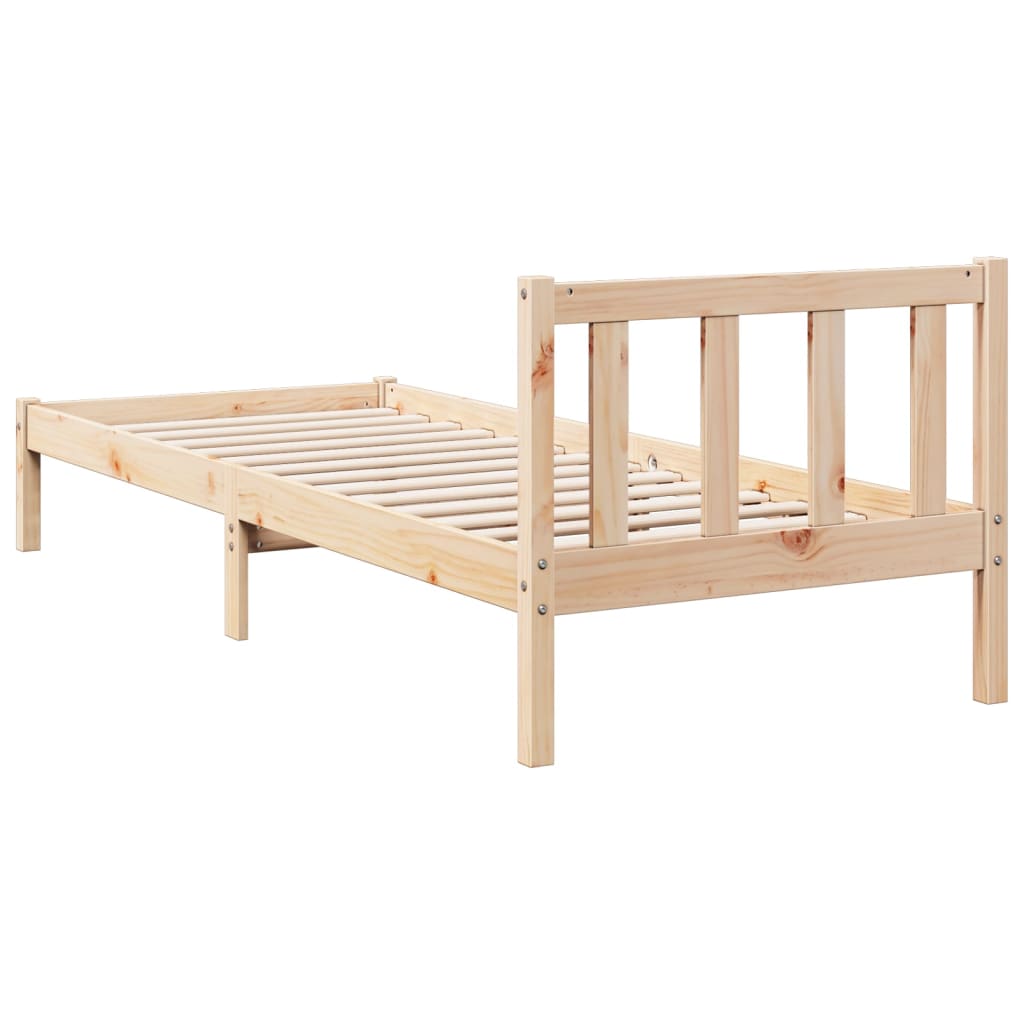 Bedframe extra lang zonder matras massief grenenhout 80x210 cm