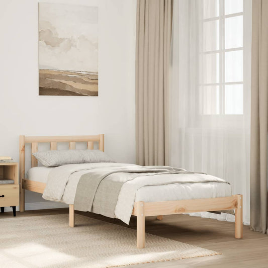 Bedframe extra lang zonder matras massief grenenhout 80x210 cm