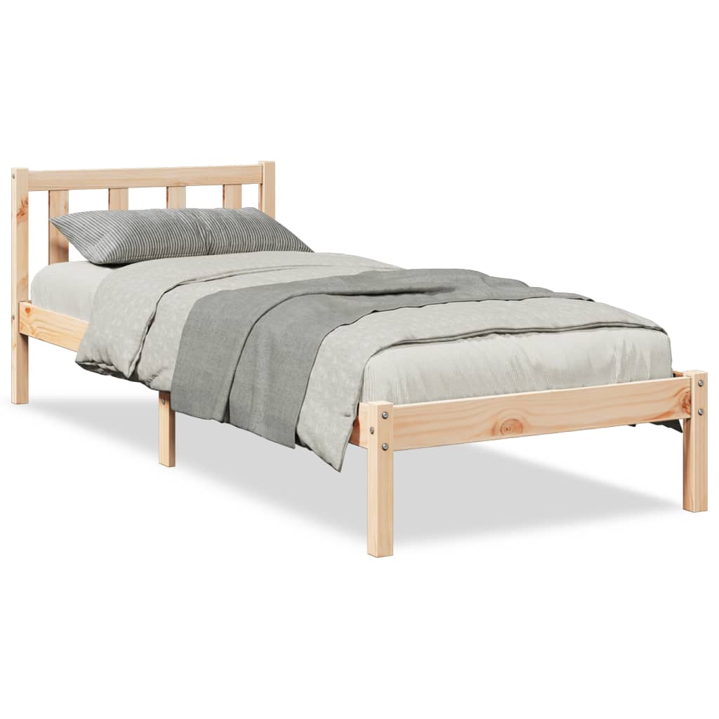 Bedframe extra lang zonder matras massief grenenhout 100x210 cm