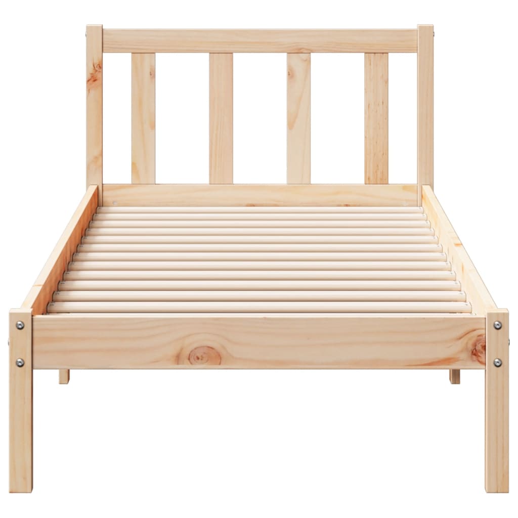 Bedframe extra lang zonder matras massief grenenhout 100x210 cm