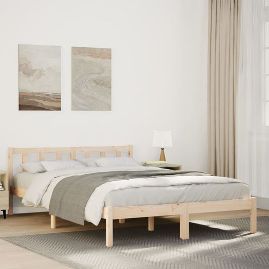 Bedframe extra lang zonder matras massief grenenhout 140x210 cm