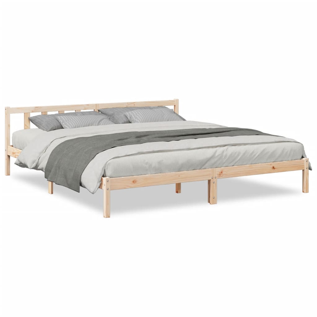 Bedframe extra lang zonder matras massief grenenhout 180x210 cm