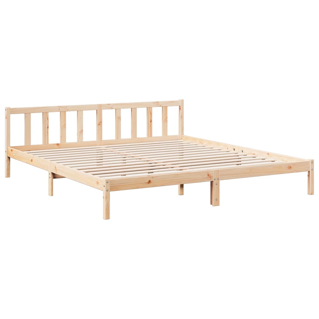 Bedframe extra lang zonder matras massief grenenhout 180x210 cm