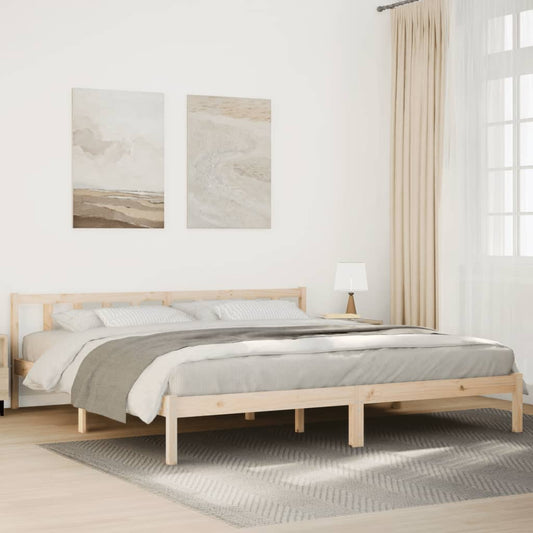 Bedframe extra lang zonder matras massief grenenhout 200x210 cm