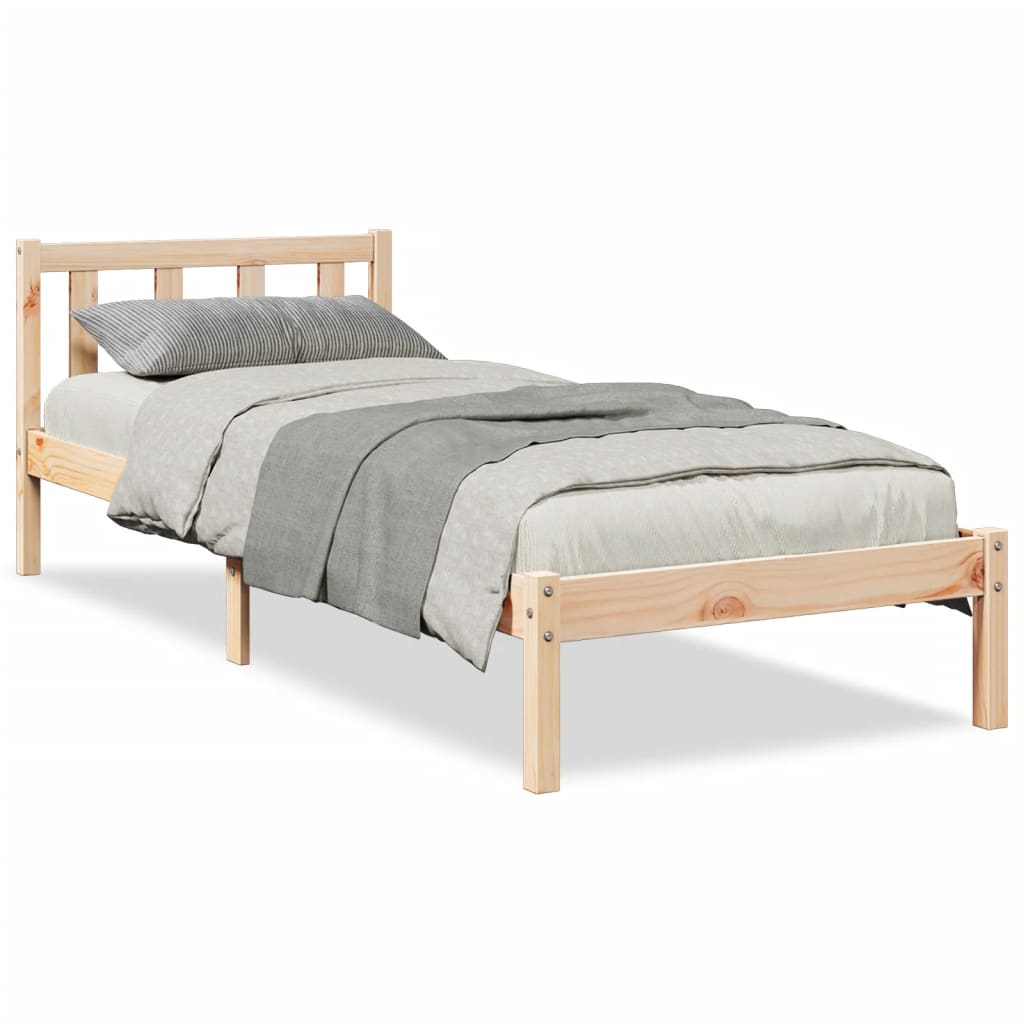 Bedframe extra lang zonder matras massief grenenhout 90x210 cm