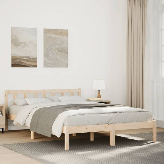 Bedframe extra lang zonder matras massief grenenhout 140x220 cm