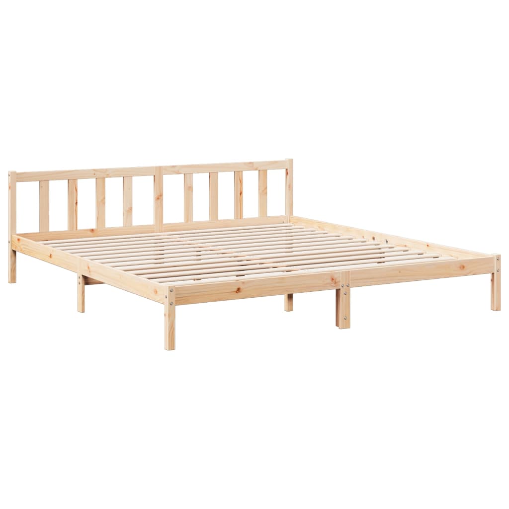 Bedframe extra lang zonder matras massief grenenhout 180x220 cm