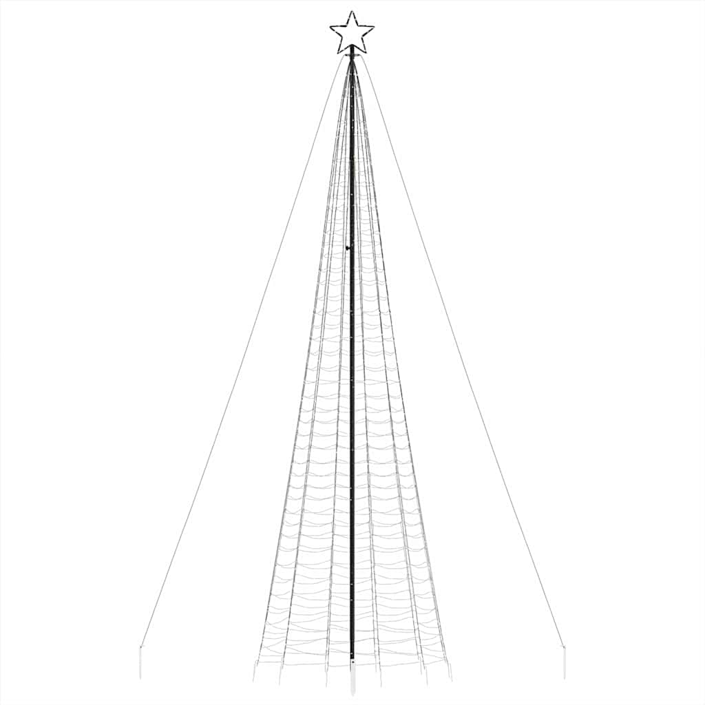 Lichtkegel met grondpinnen 1534 warmwitte LED's 500 cm