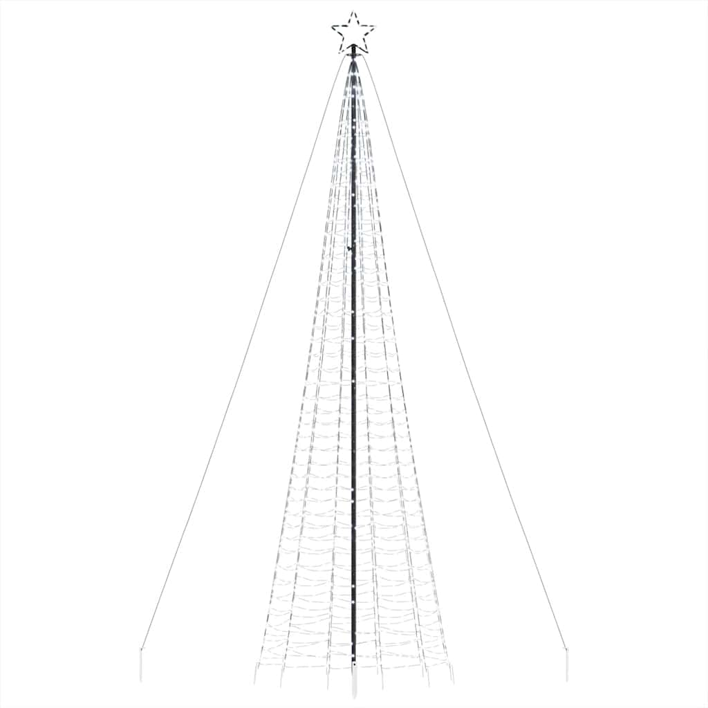 Lichtkegel met grondpinnen 1534 koudwitte LED's 500 cm