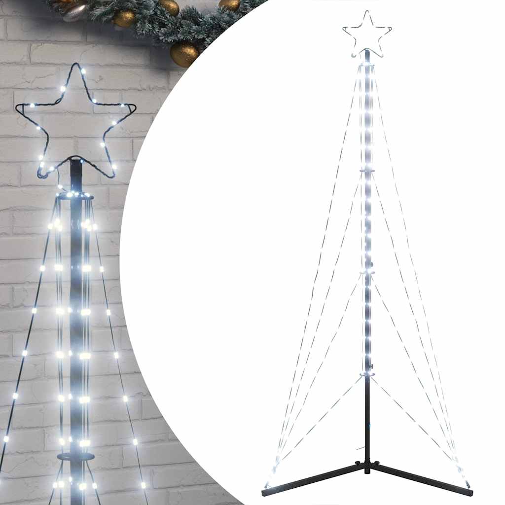 Kerstboomverlichting 363 koudwitte LED's 180 cm