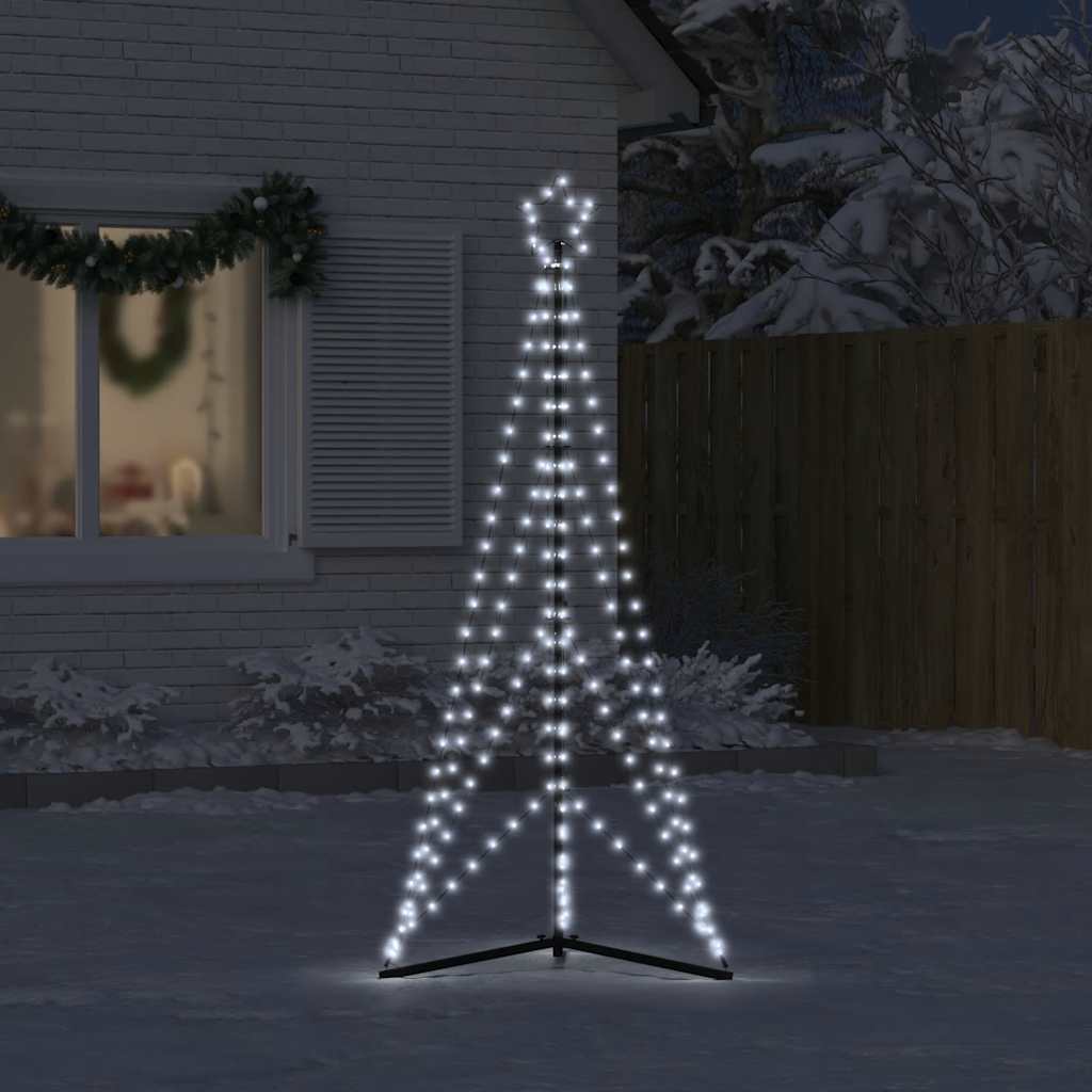 Kerstboomverlichting 363 koudwitte LED's 180 cm