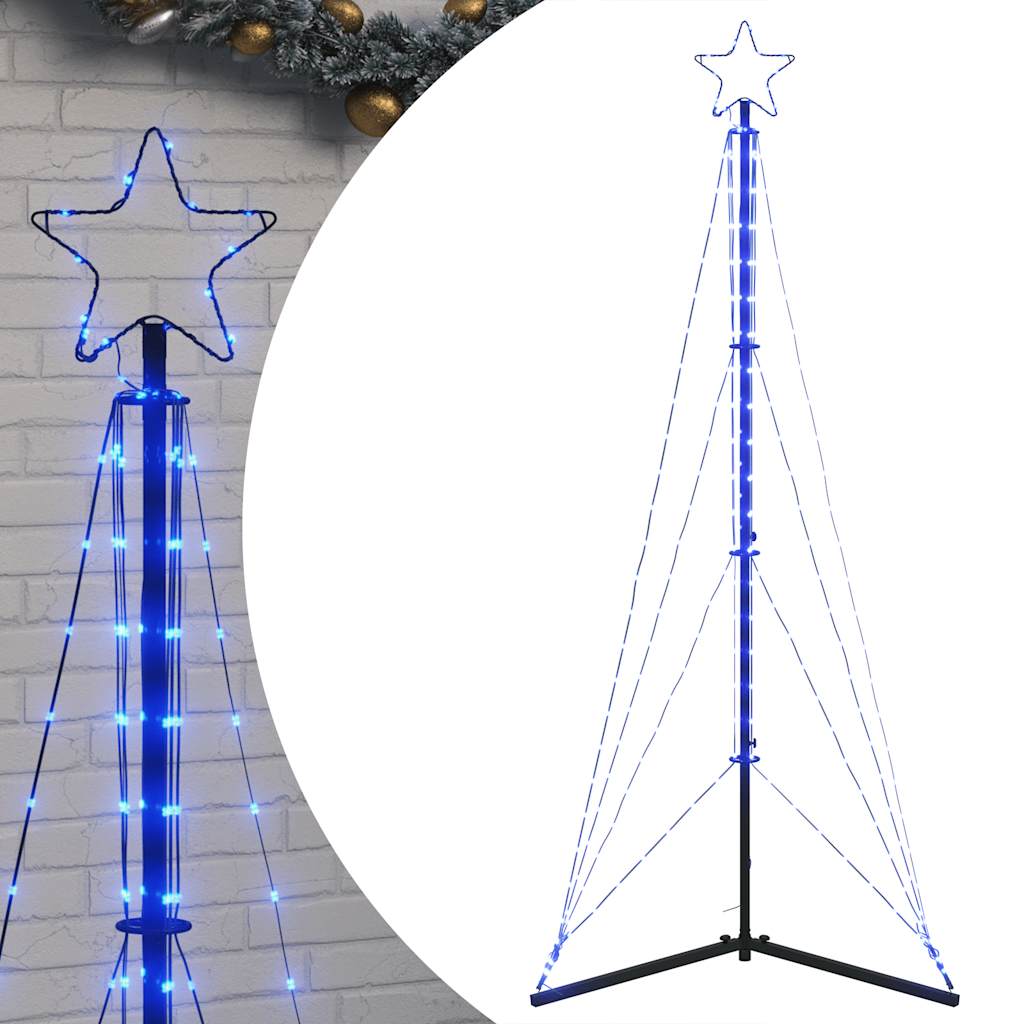 Kerstboomverlichting 363 blauwe LED's 180 cm