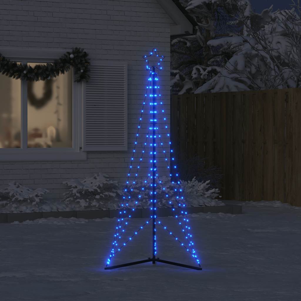 Kerstboomverlichting 363 blauwe LED's 180 cm