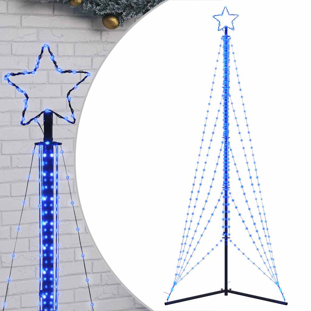 Kerstboomverlichting 525 blauwe LED's 300 cm