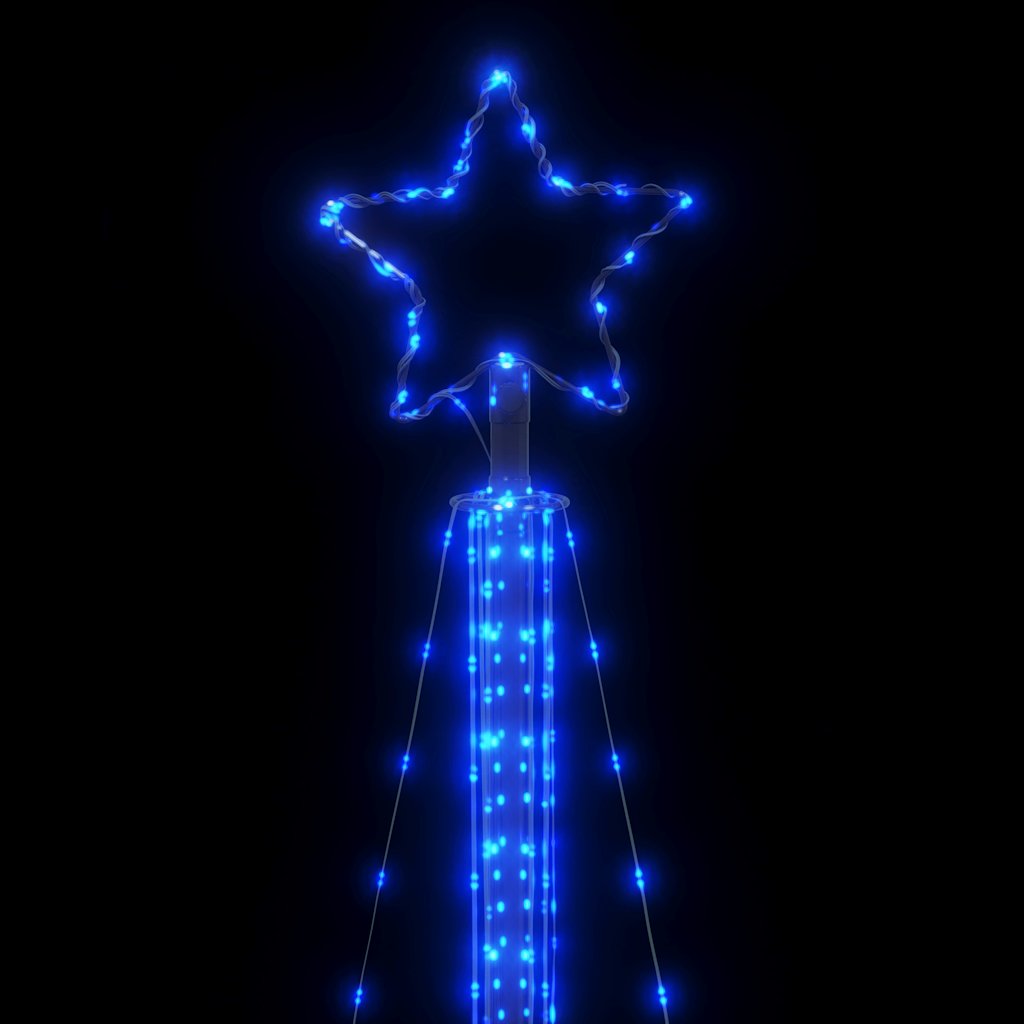 Kerstboomverlichting 525 blauwe LED's 300 cm