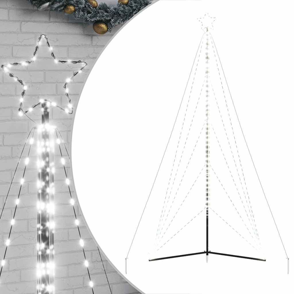 Kerstboomverlichting 615 koudwitte LED's 400 cm