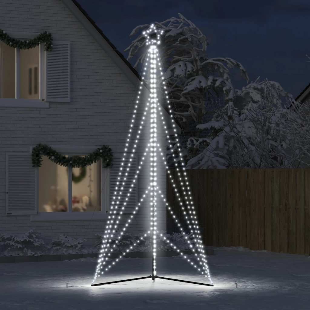 Kerstboomverlichting 615 koudwitte LED's 400 cm