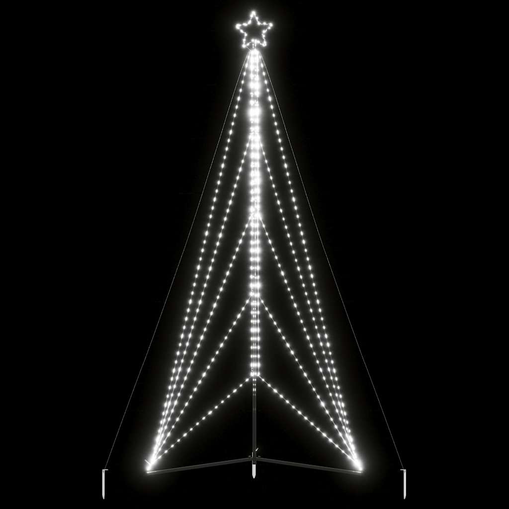 Kerstboomverlichting 615 koudwitte LED's 400 cm