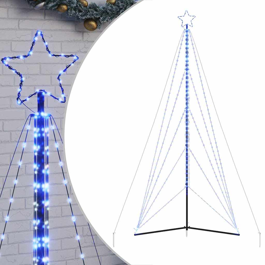 Kerstboomverlichting 615 blauwe LED's 400 cm