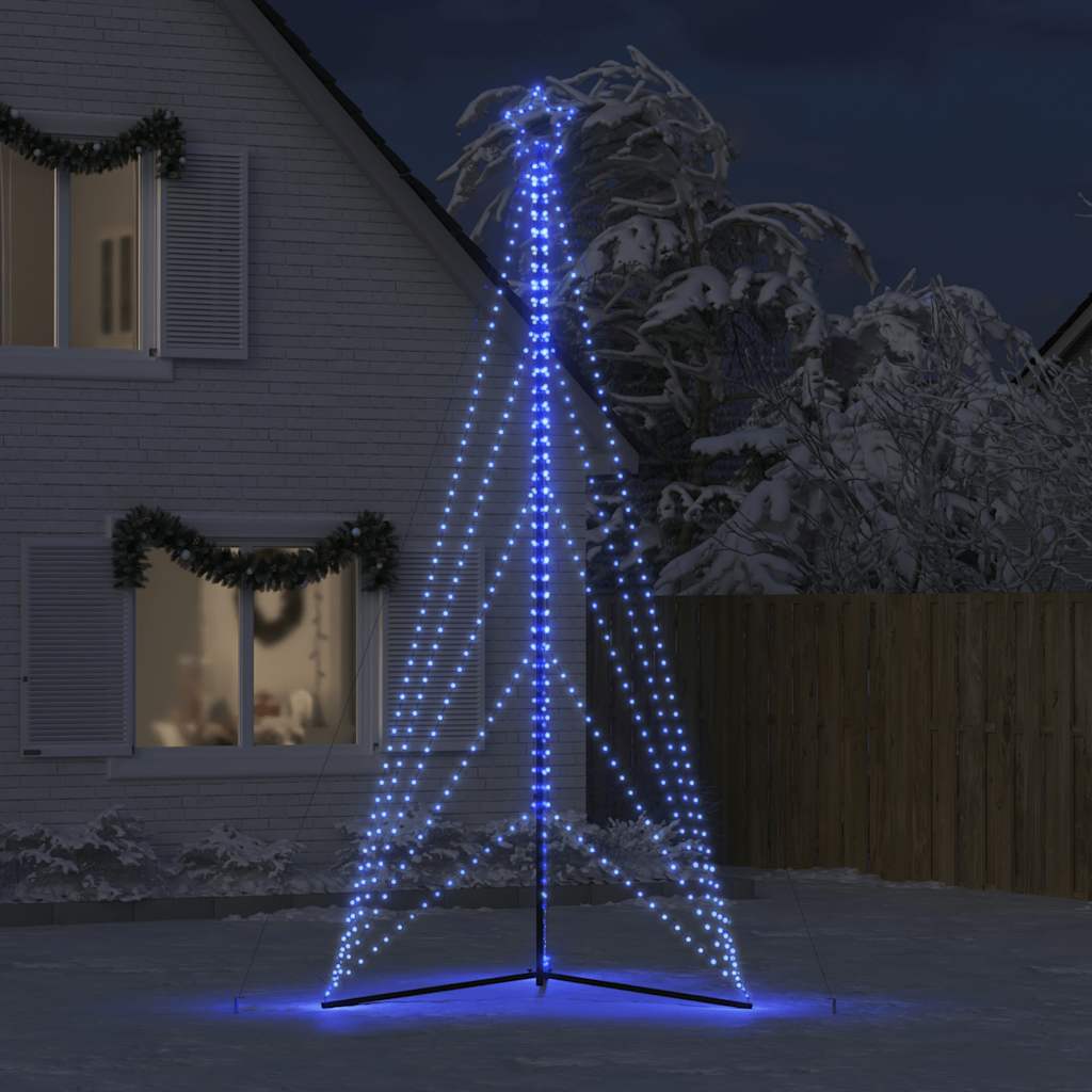 Kerstboomverlichting 615 blauwe LED's 400 cm