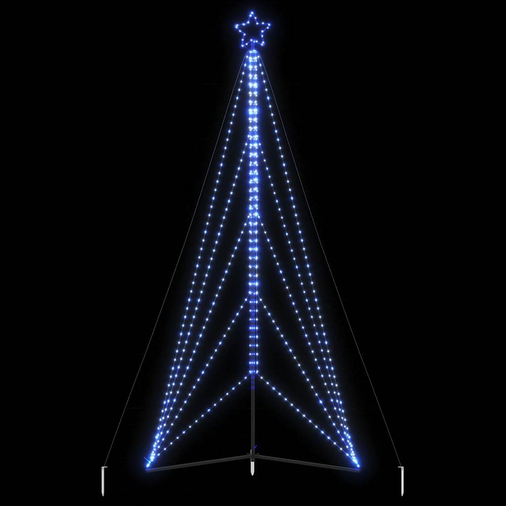 Kerstboomverlichting 615 blauwe LED's 400 cm