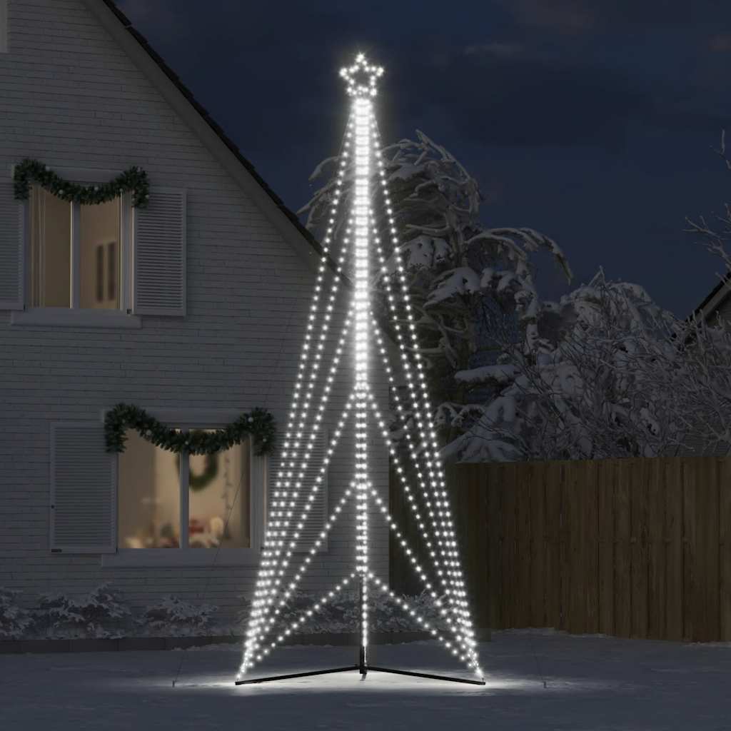 Kerstboomverlichting 861 koudwitte LED's 480 cm