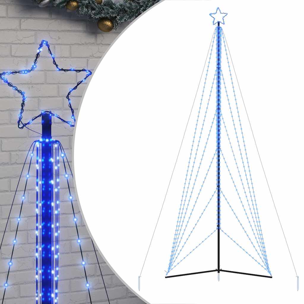 Kerstboomverlichting 861 blauwe LED's 480 cm