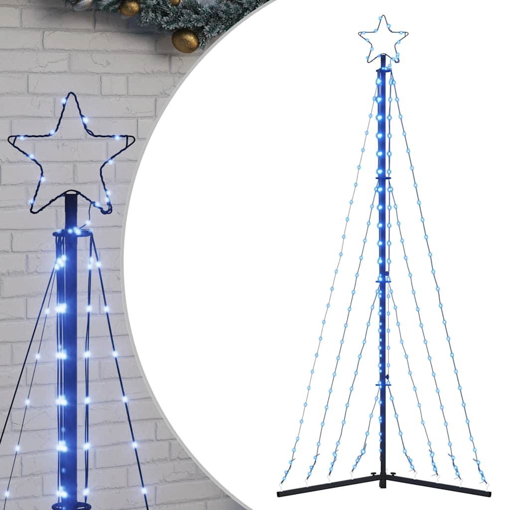 Kerstboomverlichting 339 blauwe LED's 180 cm