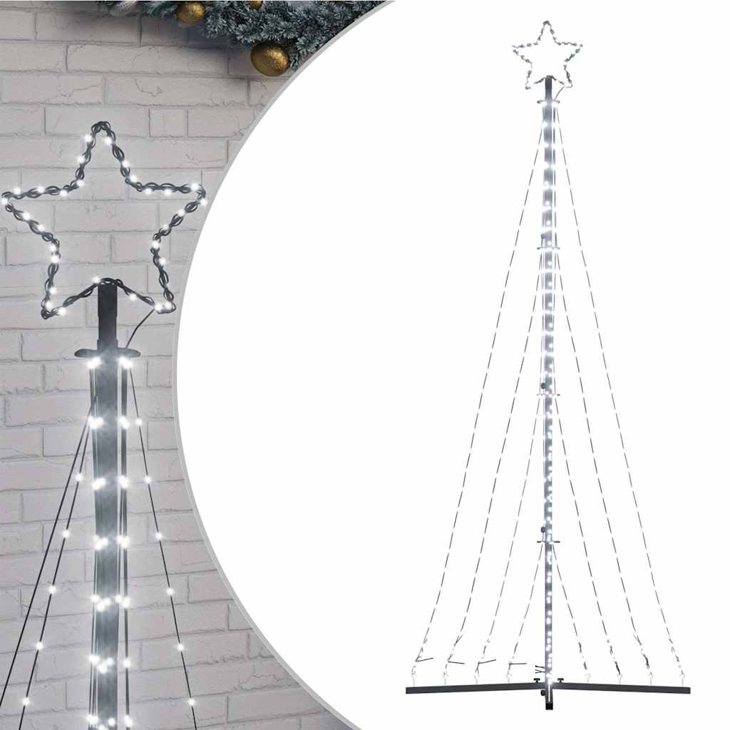 Kerstboomverlichting 447 koudwitte LED's 250 cm