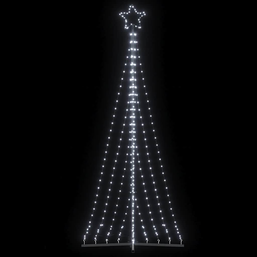 Kerstboomverlichting 447 koudwitte LED's 250 cm