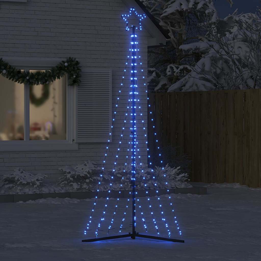 Kerstboomverlichting 447 blauwe LED's 250 cm