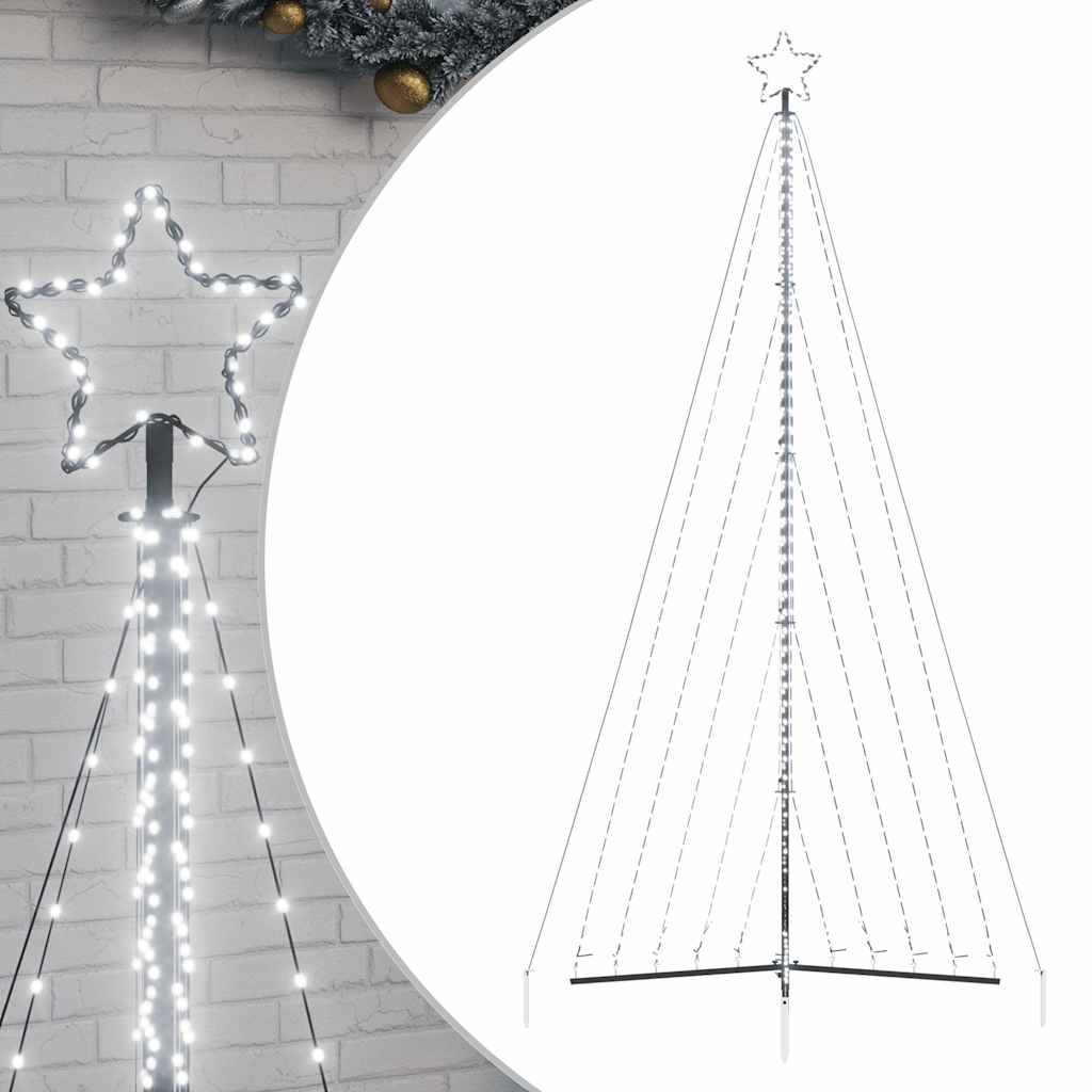 Kerstboomverlichting 570 koudwitte LED's 400 cm