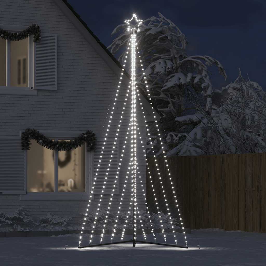 Kerstboomverlichting 570 koudwitte LED's 400 cm