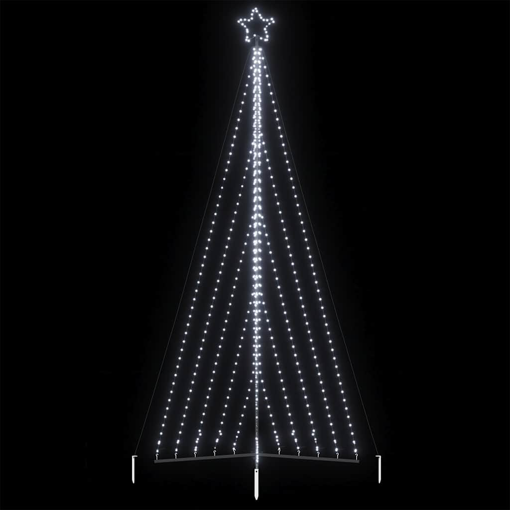 Kerstboomverlichting 570 koudwitte LED's 400 cm