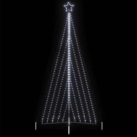 Kerstboomverlichting 570 koudwitte LED's 400 cm