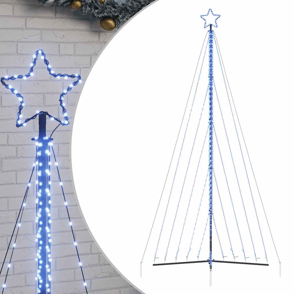 Kerstboomverlichting 570 blauwe LED's 400 cm