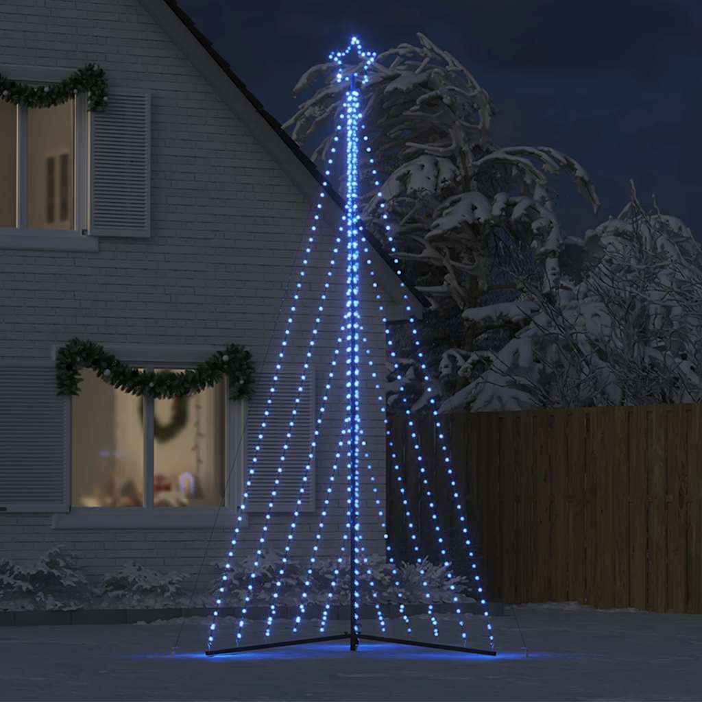 Kerstboomverlichting 570 blauwe LED's 400 cm