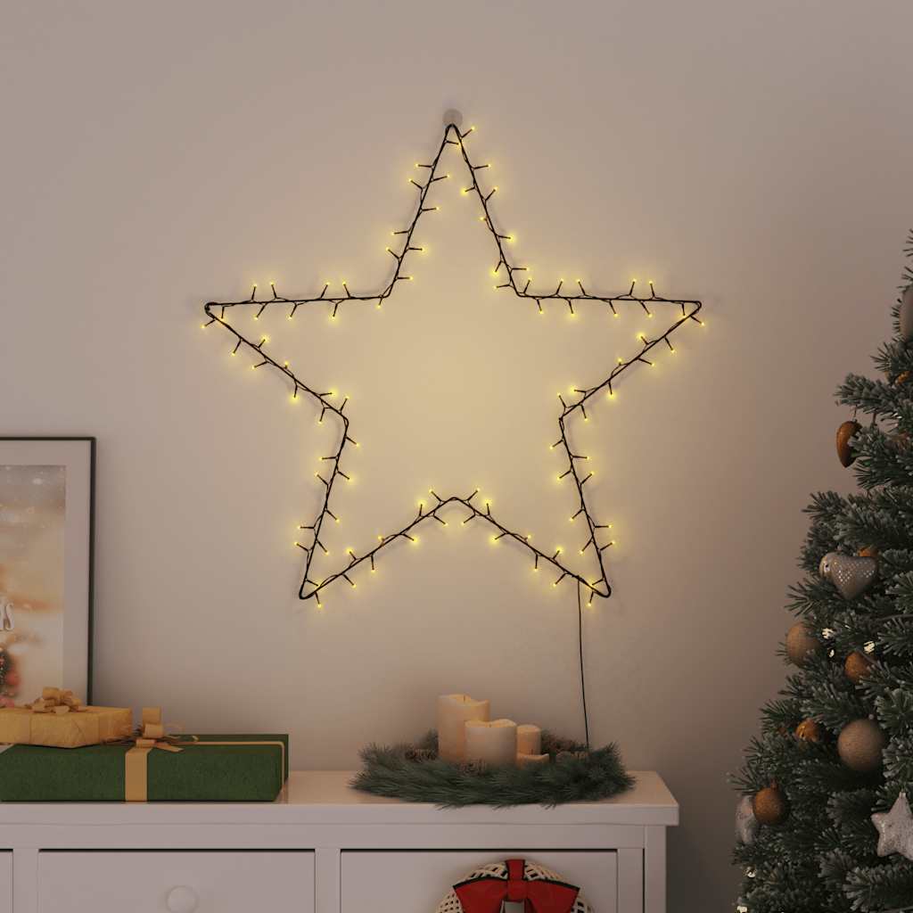 Kerstverlichting ster silhouet 115 LEDs warm wit