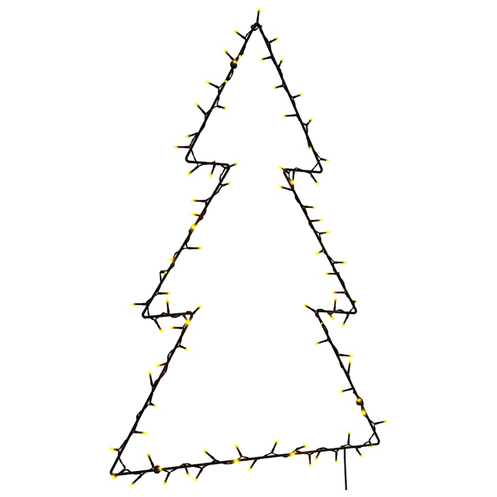 Kerstverlichting kerstboom silhouet 115 LEDs warm wit