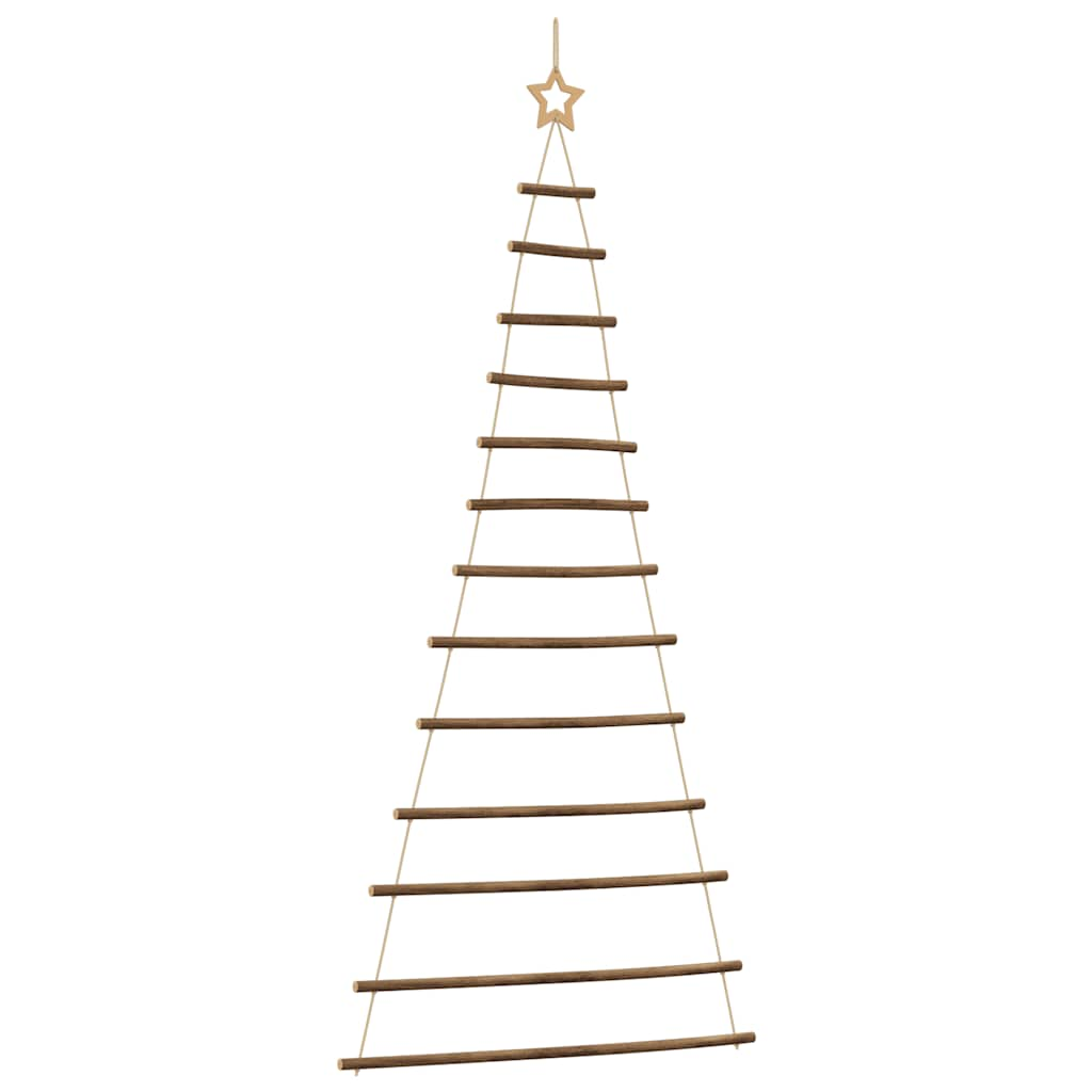 Hangende kerstboom met topster 86x180 cm naturel tak