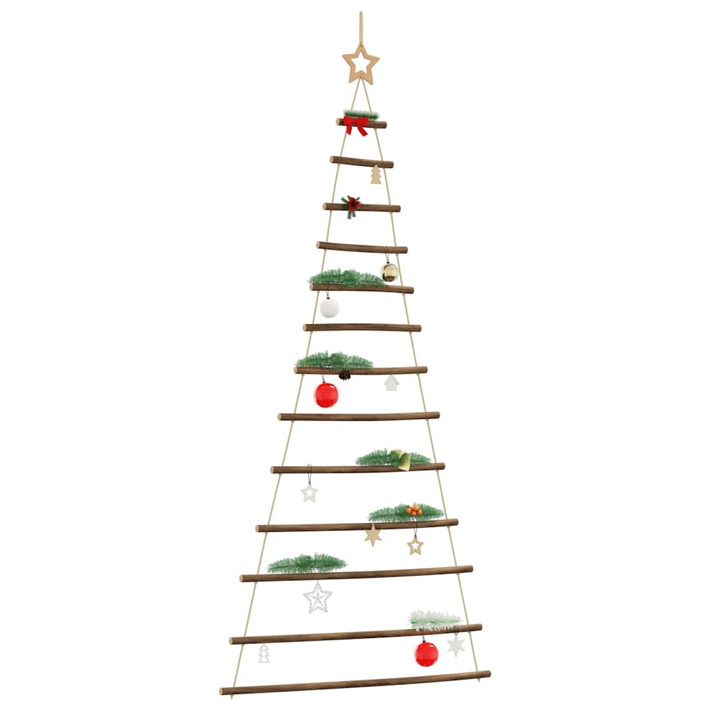 Hangende kerstboom met topster 86x180 cm naturel tak