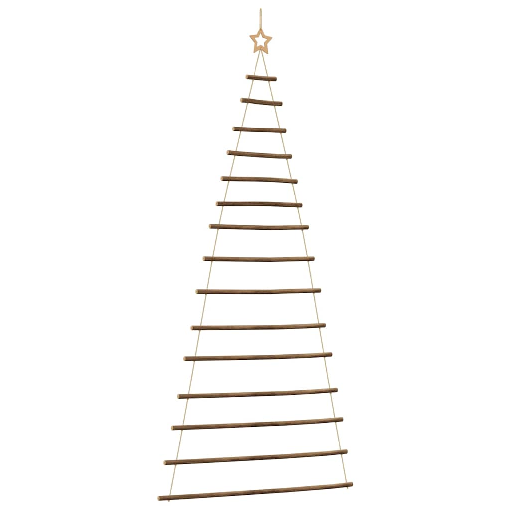 Hangende kerstboom met topster 100x210 cm naturel tak