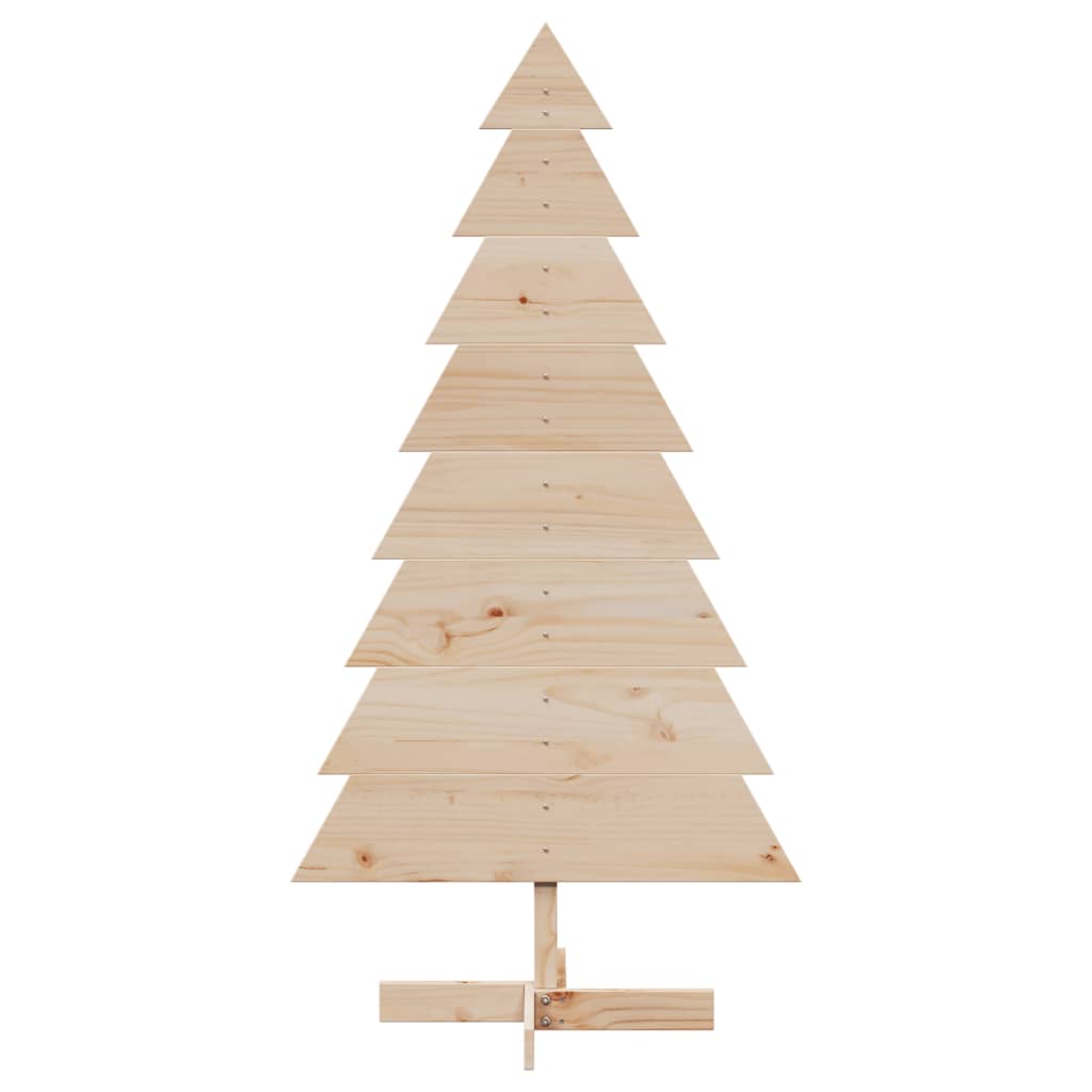 Kerstdecoratie kerstboom 150 cm massief grenenhout