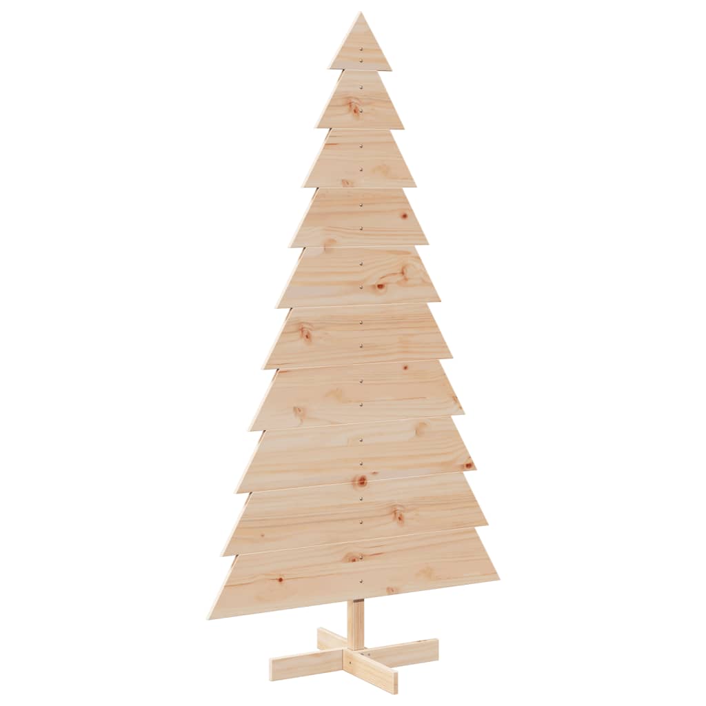 Kerstdecoratie kerstboom 180 cm massief grenenhout