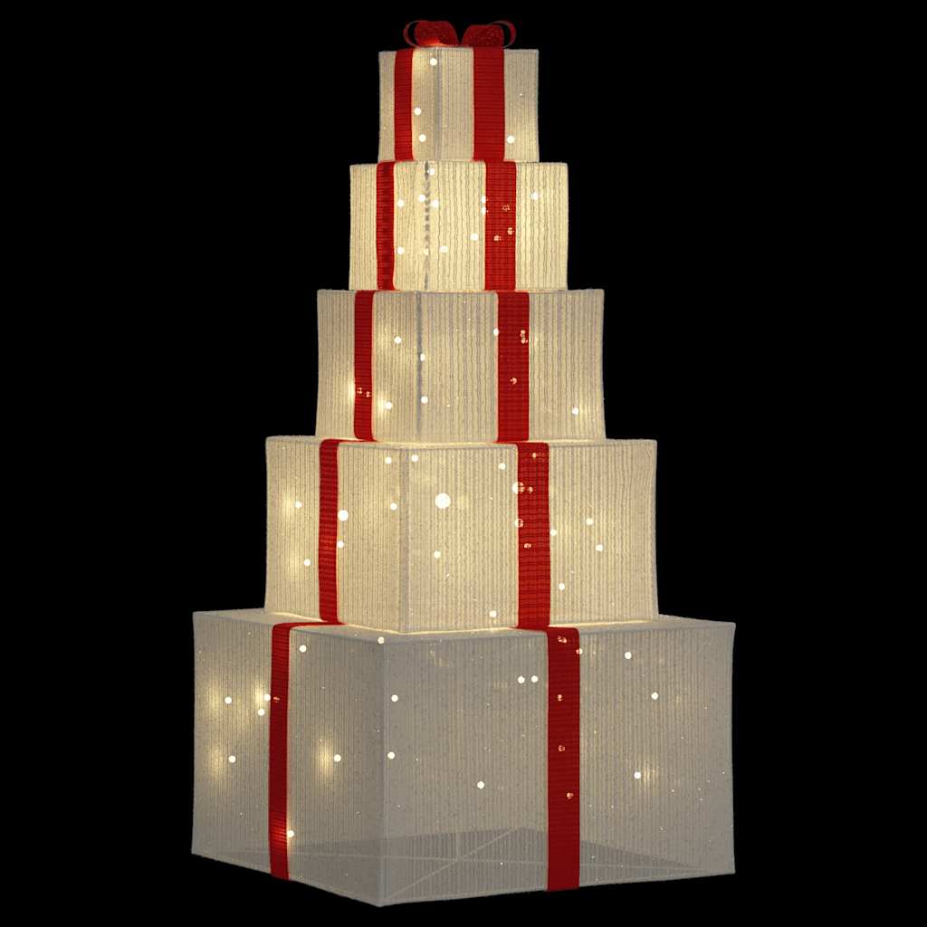 Kerstdecoratie geschenkdoos 250 LED's warm wit