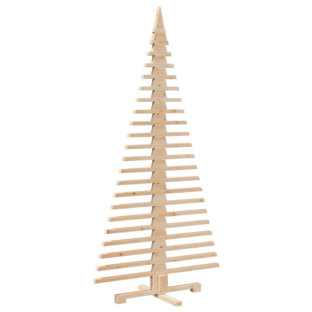 Kerstdecoratie kerstboom 180 cm massief grenenhout